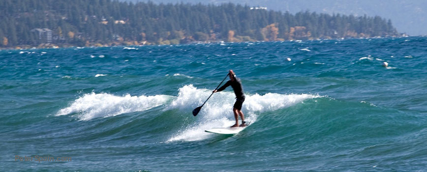 Surfing Lake Tahoe